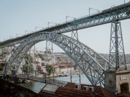 bridge ponte dom luis I in porto