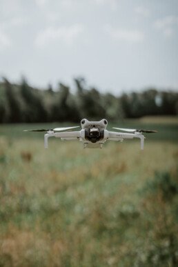 drone shot of the dji mini 4 pro