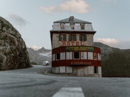 hotel belvedere at the furkapass in switzerland