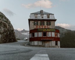 hotel belvedere at the furkapass in switzerland
