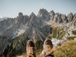 feet in front of the cadini di misurina