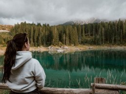 vanessa at lago di carezza