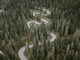 snake road in the dolomites